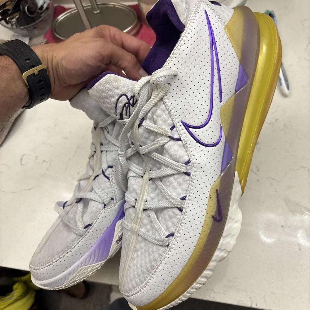 Size 15 - Nike LeBron 17 Low Lakers